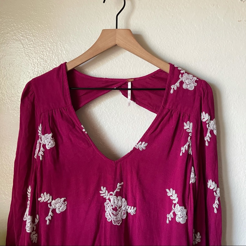 Free People | Emma Embroidered Swing Dress - Picture 3 of 8